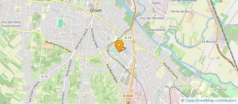 localisation de l'entreprise MADAME MORGANE LEPRINCE à OLIVET