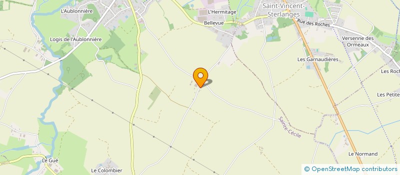 localisation de l'entreprise MADAME MORGANE LEROMAIN  SAINTE-CECILE