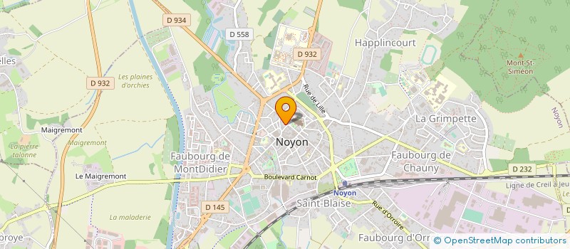 localisation de l'entreprise MADAME MORGANE LEROY  NOYON