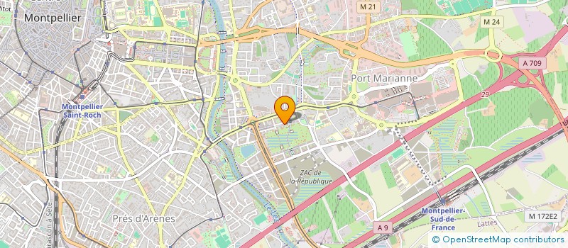 localisation de l'entreprise MADAME MORGANE LESCURE à MONTPELLIER