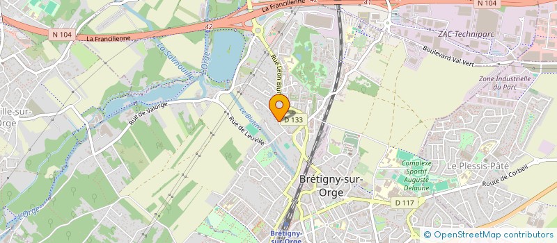 localisation de l'entreprise MADAME MORGANE LEYER à BRETIGNY SUR ORGE