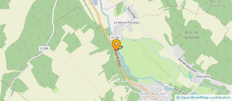 localisation de l'entreprise MADAME MORGANE LIBINE à VILLEMEUX-SUR-EURE