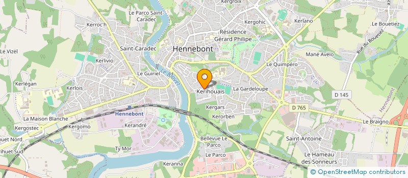 localisation de l'entreprise MADAME MORGANE LOMENECH  HENNEBONT