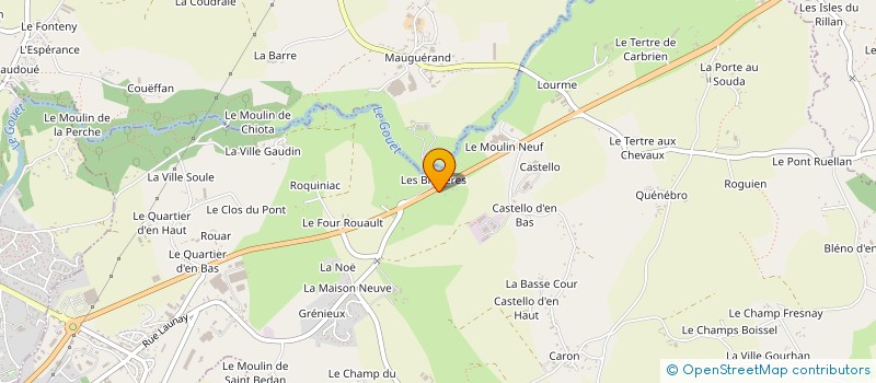 localisation de l'entreprise MADAME MORGANE LOUESDON  LANFAINS