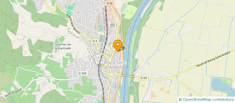 localisation de l'entreprise MADAME MORGANE MAINI  BOURG-SAINT-ANDEOL