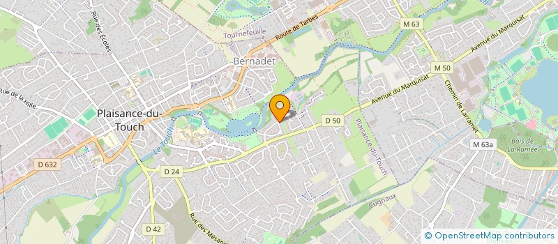 localisation de l'entreprise MADAME MORGANE MALLET  PLAISANCE-DU-TOUCH