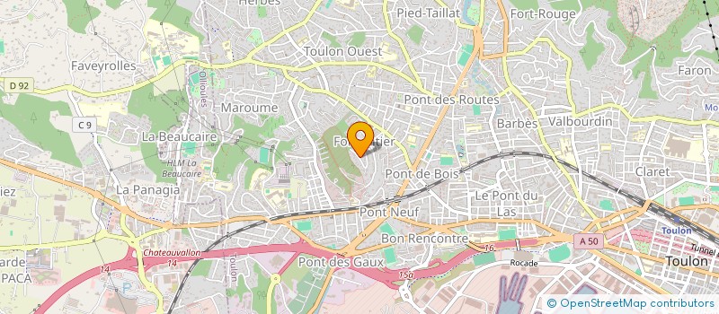 localisation de l'entreprise MADAME MORGANE MARECHAL  TOULON