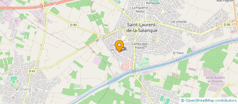 localisation de l'entreprise MADAME MORGANE MARIE TABARY  SAINT-LAURENT-DE-LA-SALANQUE