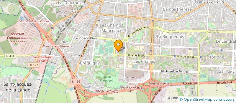 localisation de l'entreprise MADAME MORGANE MARIE YVONNE AUBRY  RENNES