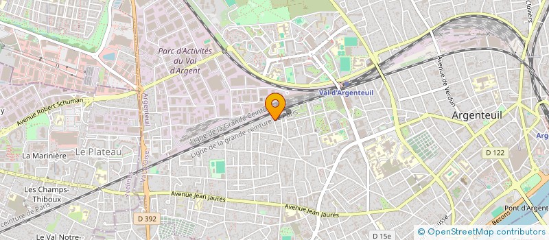 localisation de l'entreprise MADAME MORGANE MARSZALEK  ARGENTEUIL