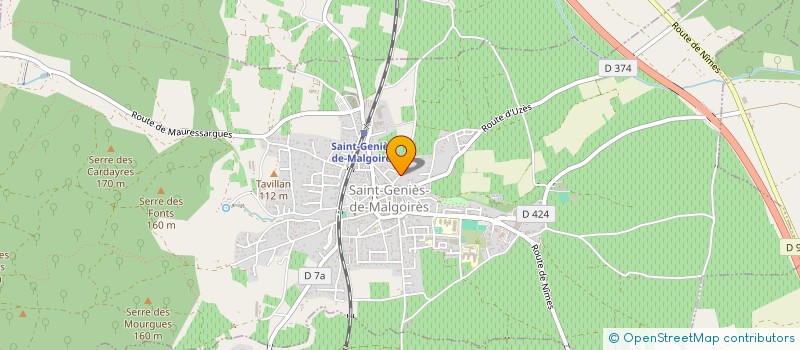 localisation de l'entreprise MADAME MORGANE MARTY à SAINT-GENIES-DE-MALGOIRES