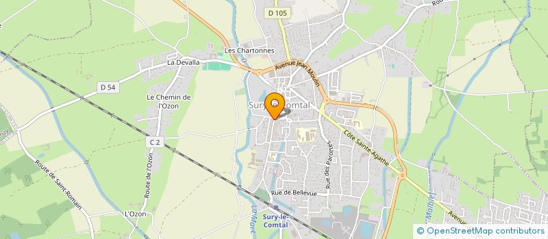 localisation de l'entreprise MADAME MORGANE MATHY  SURY-LE-COMTAL