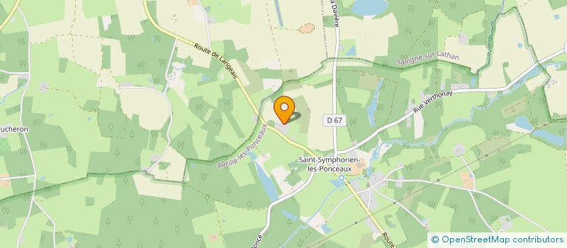 localisation de l'entreprise MADAME MORGANE MAUGEAIS  AVRILLE-LES-PONCEAUX