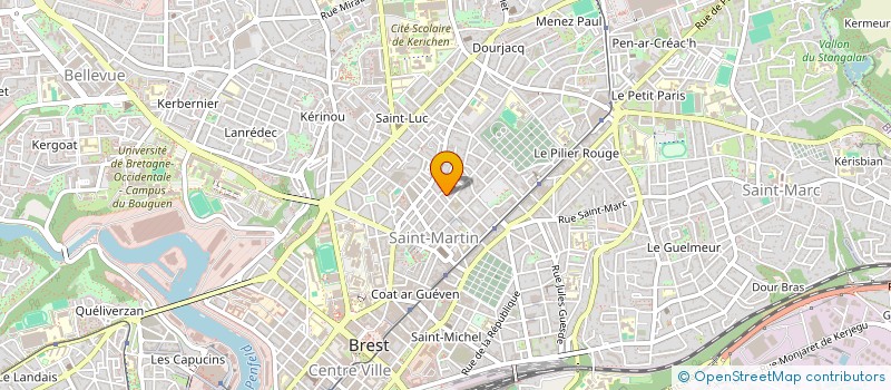 localisation de l'entreprise MADAME MORGANE MERCIER à BREST
