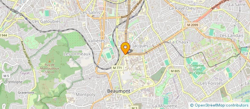 localisation de l'entreprise MADAME MORGANE MERCIER  CLERMONT-FERRAND