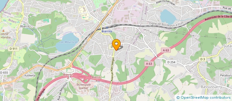 localisation de l'entreprise MADAME MORGANE MERLO à BIARRITZ