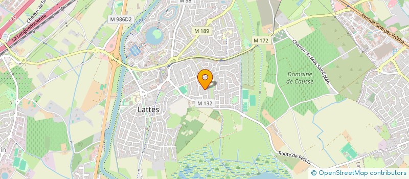 localisation de l'entreprise MADAME MORGANE MICHAUD  LATTES