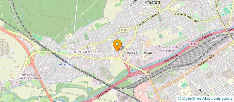localisation de l'entreprise MADAME MORGANE MOESL  LUTTERBACH