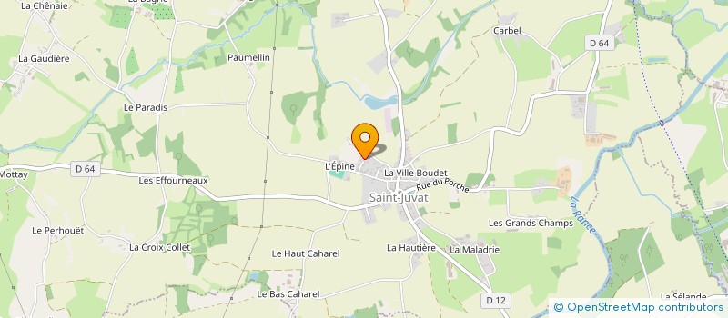 localisation de l'entreprise MADAME MORGANE MOLARD  SAINT-JUVAT