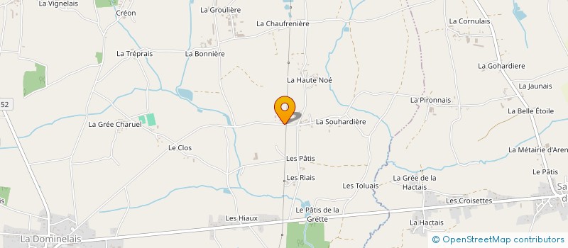 localisation de l'entreprise MADAME MORGANE MONNIER  LA DOMINELAIS