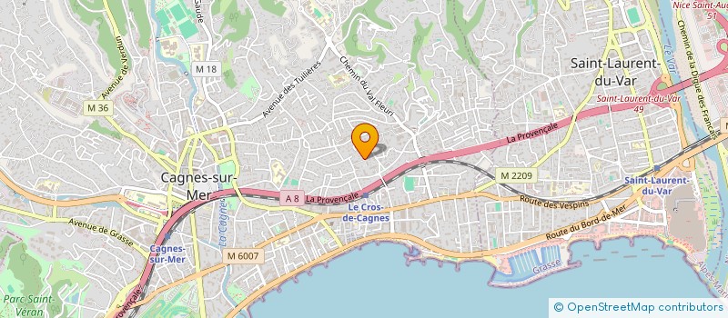 localisation de l'entreprise MADAME MORGANE MORANA à CAGNES-SUR-MER