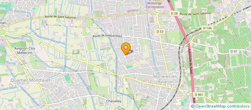 localisation de l'entreprise MADAME MORGANE MOULIN - TRAFFORT  MORIERES-LES-AVIGNON