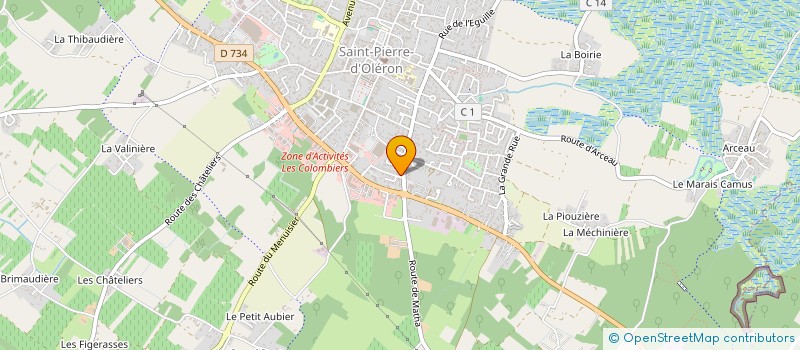 localisation de l'entreprise MADAME MORGANE NADEAU-VANNI à SAINT-PIERRE-D OLERON