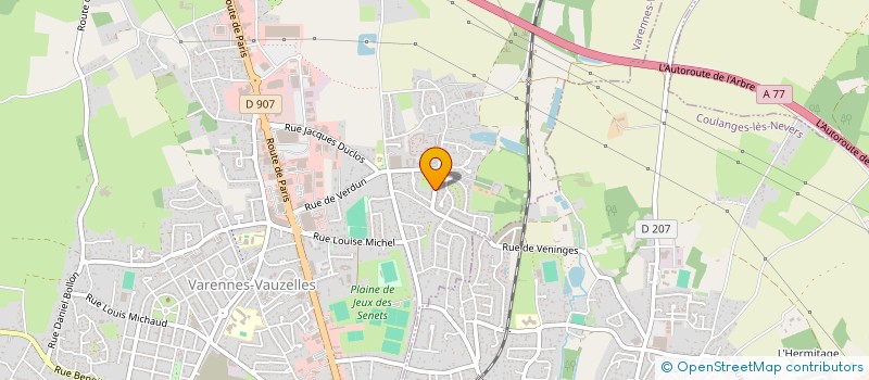 localisation de l'entreprise MADAME MORGANE NAUROY  VARENNES-VAUZELLES