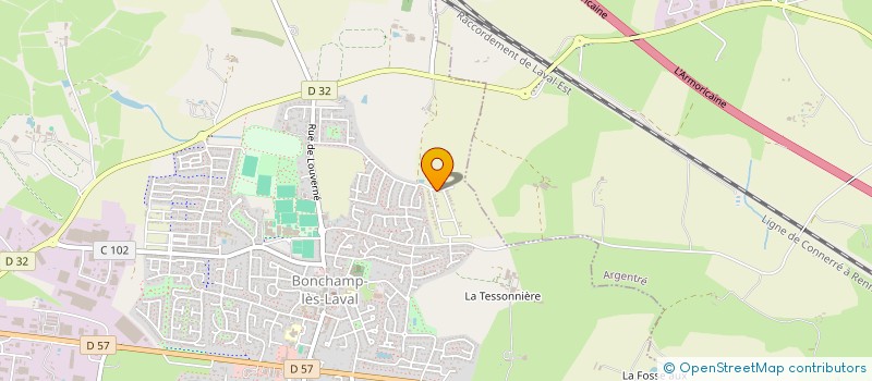 localisation de l'entreprise MADAME MORGANE NOUCHET  BONCHAMP LES LAVAL