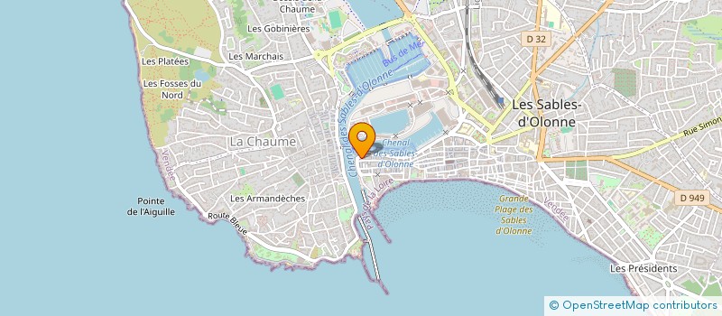 localisation de l'entreprise MADAME MORGANE OKON à LES SABLES D'OLONNE