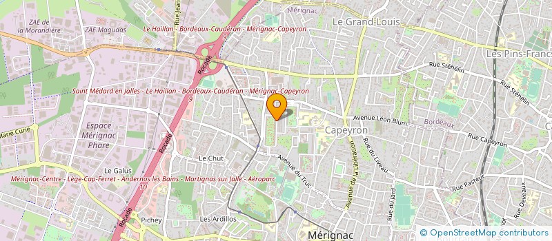 localisation de l'entreprise MADAME MORGANE OUDIN  MERIGNAC