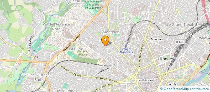 localisation de l'entreprise MADAME MORGANE PACAILLE à LIMOGES