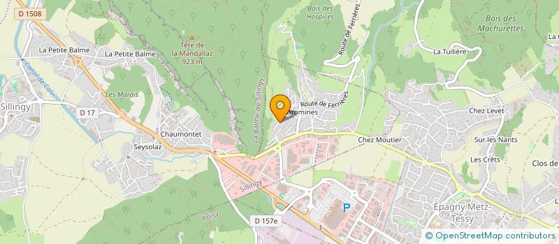 localisation de l'entreprise MADAME MORGANE PALAZON  SILLINGY