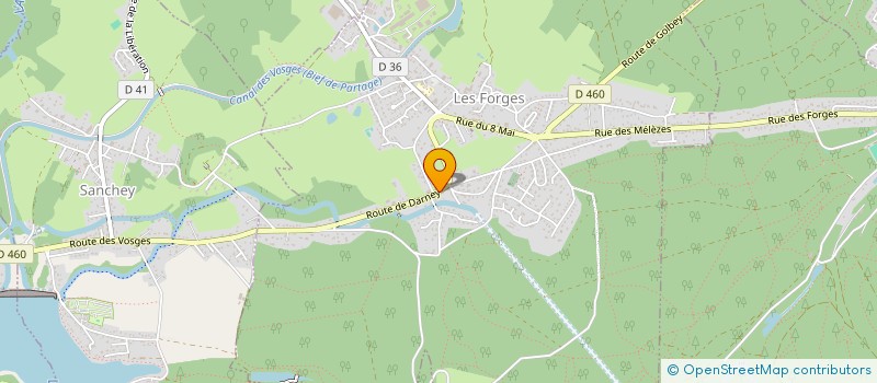 localisation de l'entreprise MADAME MORGANE PATRIKEEFF  LES FORGES