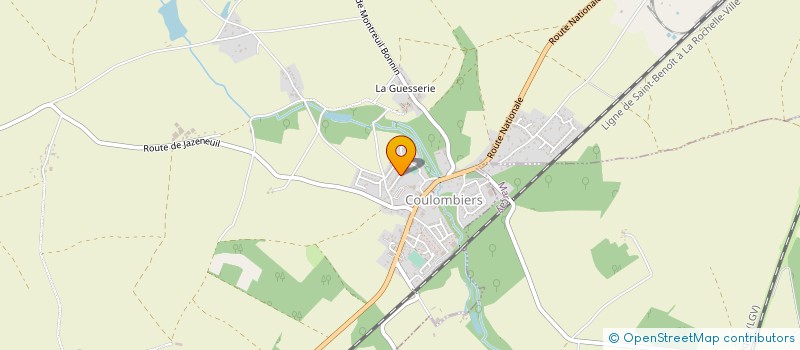 localisation de l'entreprise MADAME MORGANE PELLETIER  COULOMBIERS