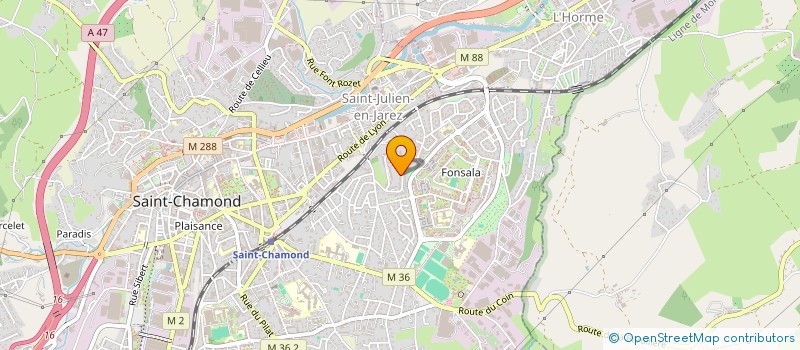 localisation de l'entreprise MADAME MORGANE PENET DE MONTERNO  SAINT-CHAMOND