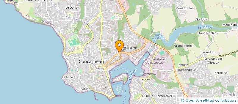 localisation de l'entreprise MADAME MORGANE PENGLOAN à CONCARNEAU