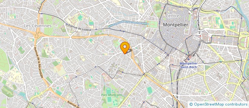 localisation de l'entreprise MADAME MORGANE PEREZ  MONTPELLIER