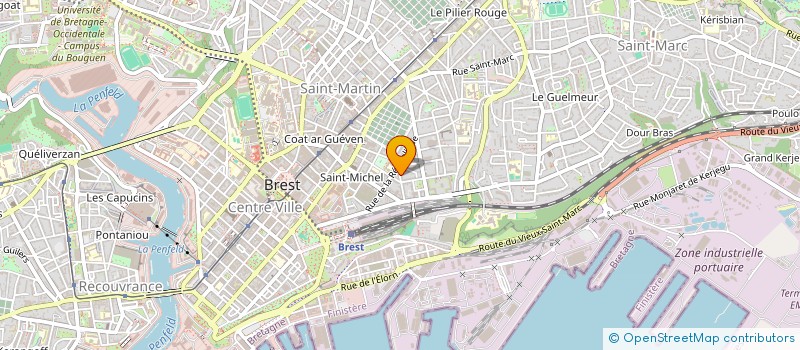localisation de l'entreprise MADAME MORGANE PERRELLE  BREST