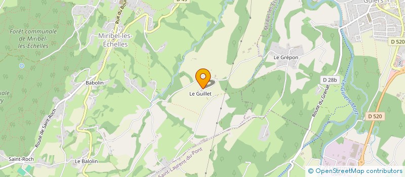 localisation de l'entreprise MADAME MORGANE PERRIER  MIRIBEL-LES-ECHELLES