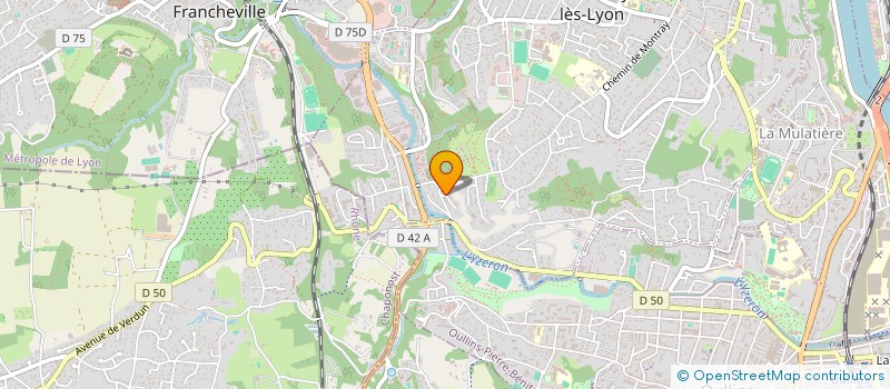 localisation de l'entreprise MADAME MORGANE PERRIN-ROUDIL  SAINTE-FOY-LES-LYON