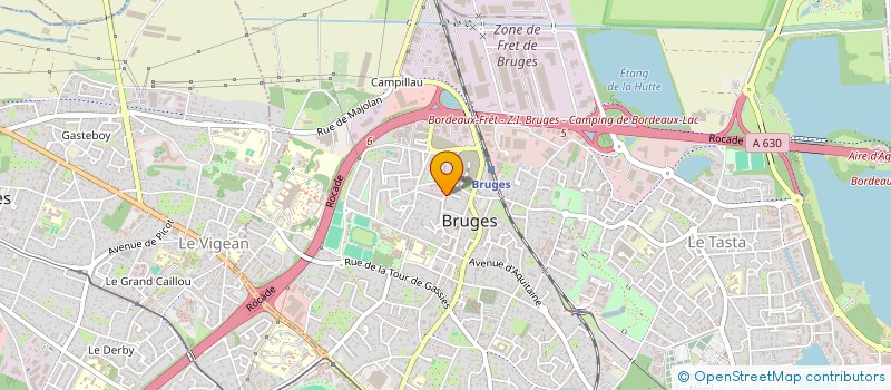 localisation de l'entreprise MADAME MORGANE PEYROT  BRUGES