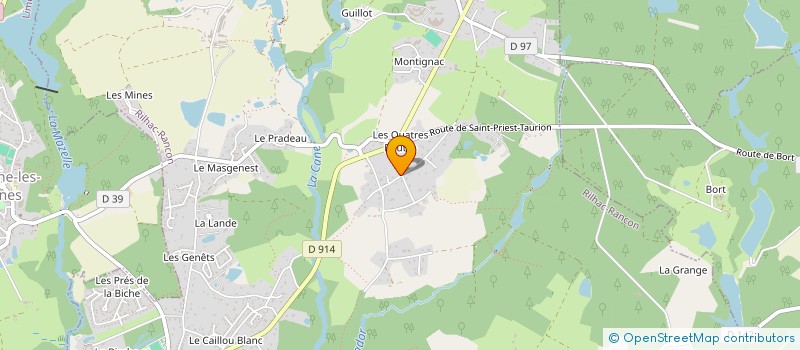 localisation de l'entreprise MADAME MORGANE PEYROT  RILHAC-RANCON