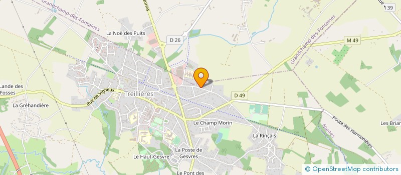 localisation de l'entreprise MADAME MORGANE PHUNG  TREILLIERES