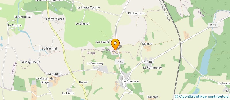 localisation de l'entreprise MADAME MORGANE PICARD  COMBOURG