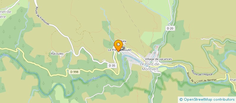 localisation de l'entreprise MADAME MORGANE PIERREDON  PONT DE MONTVERT - SUD MONT LOZERE