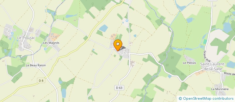 localisation de l'entreprise MADAME MORGANE POIRAUD  LA CHAPELLE-THEMER