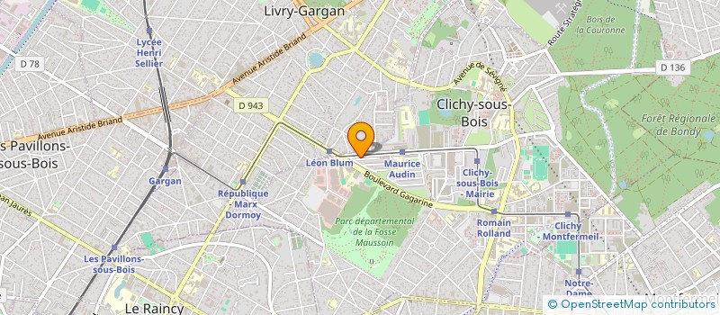 localisation de l'entreprise MADAME MORGANE PORINO à CLICHY-SOUS-BOIS