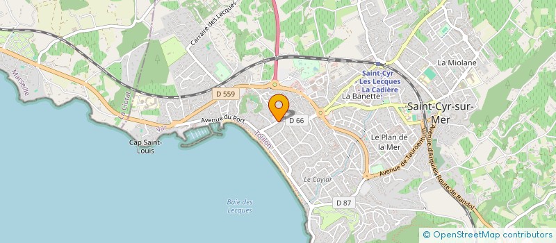 localisation de l'entreprise MADAME MORGANE POURVEER à SAINT-CYR-SUR-MER