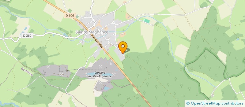 localisation de l'entreprise MADAME MORGANE POUVREAU  SAINTE-MAGNANCE